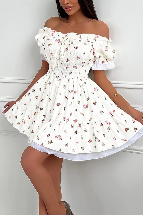 Φόρεμα KALIPESA ECRU, Χρώμα: εκρού, IVET.EU - Εκπτώσεις έως -80%