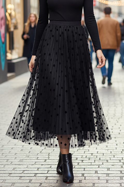 Φούστα VERMOLJA, Χρώμα: μαύρο, IVET.EU - Εκπτώσεις έως -80%