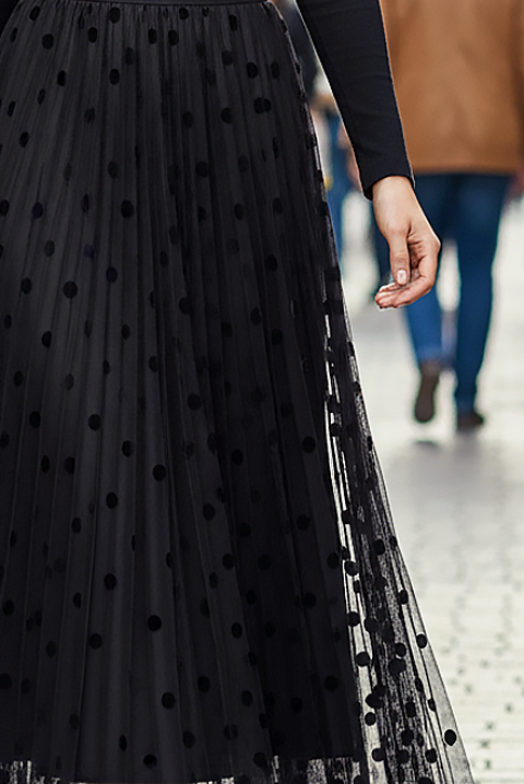 Φούστα VERMOLJA, Χρώμα: μαύρο, IVET.EU - Εκπτώσεις έως -80%