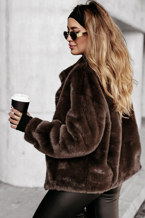 Μπουφάν ISLANDA BROWN, Χρώμα: καφέ, IVET.EU - Εκπτώσεις έως -80%