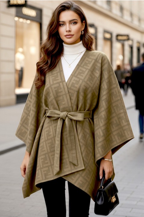 Πόντσο DERLONDA BEIGE, Χρώμα: μπεζ, IVET.EU - Εκπτώσεις έως -80%