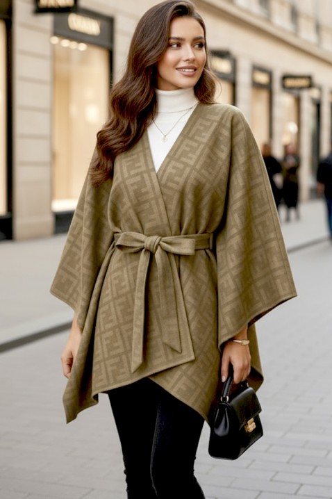 Πόντσο DERLONDA BEIGE, Χρώμα: μπεζ, IVET.EU - Εκπτώσεις έως -80%
