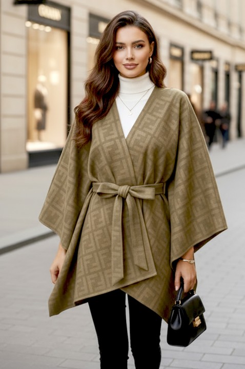 Πόντσο DERLONDA BEIGE, Χρώμα: μπεζ, IVET.EU - Εκπτώσεις έως -80%