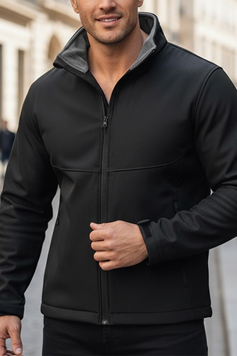 Ανδρικό μπουφάν NEREJO BLACK, Χρώμα: μαύρο, IVET.EU - Εκπτώσεις έως -80%