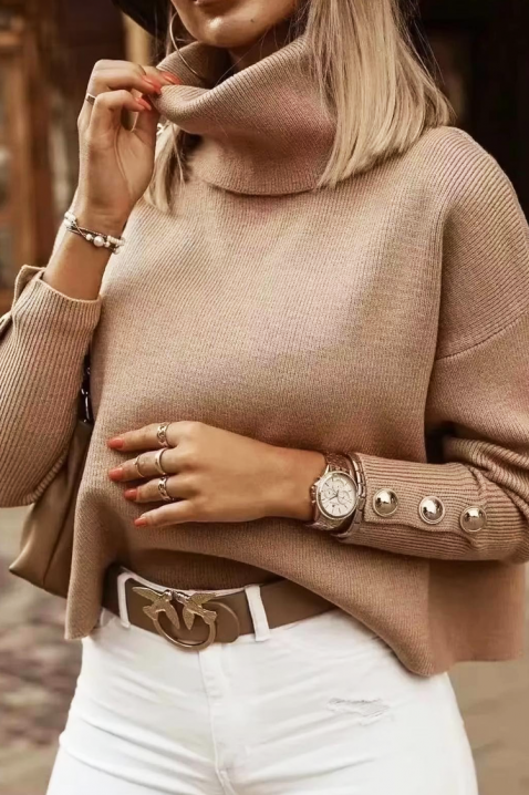 Πουλόβερ DRALONDA BEIGE, Χρώμα: μπεζ, IVET.EU - Εκπτώσεις έως -80%