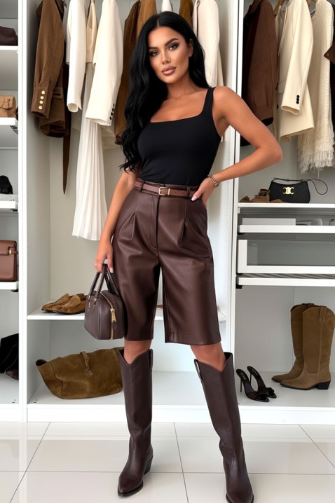Σορτσάκι XOLTERNA BROWN, Χρώμα: καφέ, IVET.EU - Εκπτώσεις έως -80%