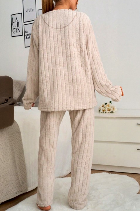 Πιτζάμα AMBOLESA BEIGE, Χρώμα: μπεζ, IVET.EU - Εκπτώσεις έως -80%