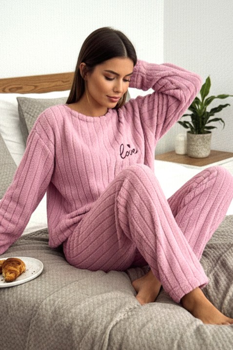 Πιτζάμα AMBOLESA PINK, Χρώμα: ροζ, IVET.EU - Εκπτώσεις έως -80%