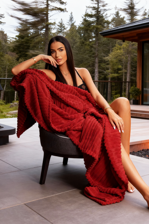 Κουβέρτα FELISARA RED 220x240 cm, Χρώμα: κόκκινο, IVET.EU - Εκπτώσεις έως -80%