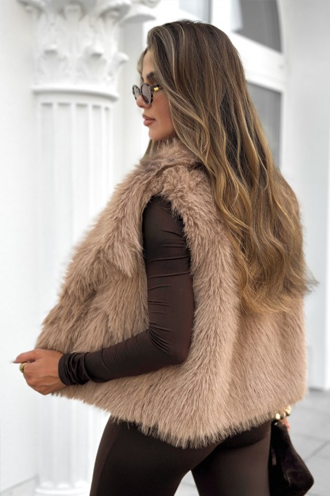 Γιλέκο FRACHELZA BEIGE, Χρώμα: μπεζ, IVET.EU - Εκπτώσεις έως -80%