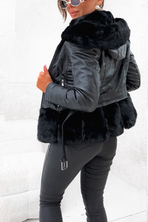 Μπουφάν AMARTINDA BLACK, Χρώμα: μαύρο, IVET.EU - Εκπτώσεις έως -80%