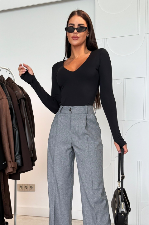 Μπόντι - μπλούζα MIRFELZA BLACK, Χρώμα: μαύρο, IVET.EU - Εκπτώσεις έως -80%