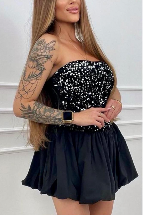 Φόρεμα BRILIANA BLACK, Χρώμα: μαύρο, IVET.EU - Εκπτώσεις έως -80%