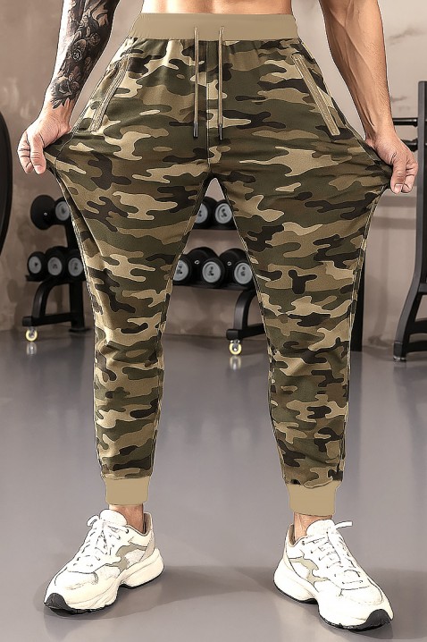 Ανδρικό παντελόνι KETEZO, Χρώμα: χακί, IVET.EU - Εκπτώσεις έως -80%