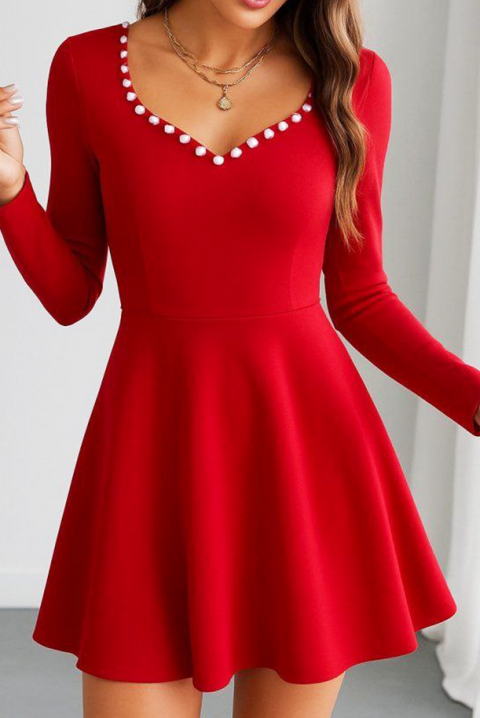 Φόρεμα AVENDINA RED, Χρώμα: κόκκινο, IVET.EU - Εκπτώσεις έως -80%