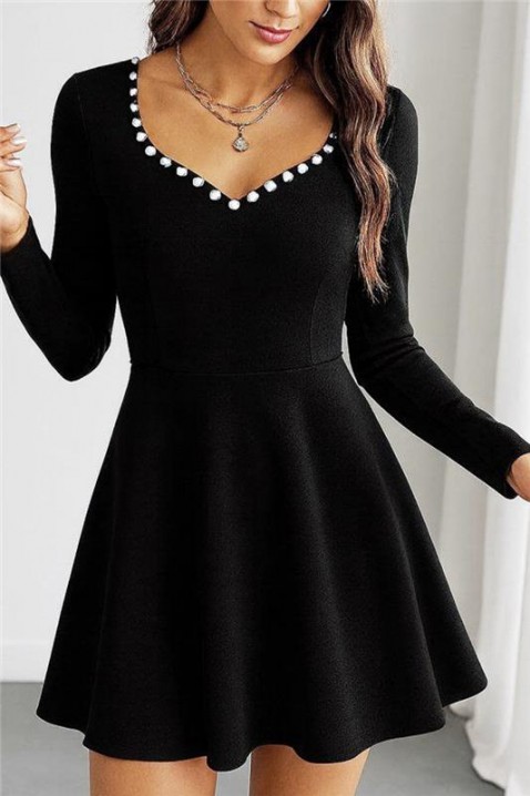 Φόρεμα AVENDINA BLACK, Χρώμα: μαύρο, IVET.EU - Εκπτώσεις έως -80%