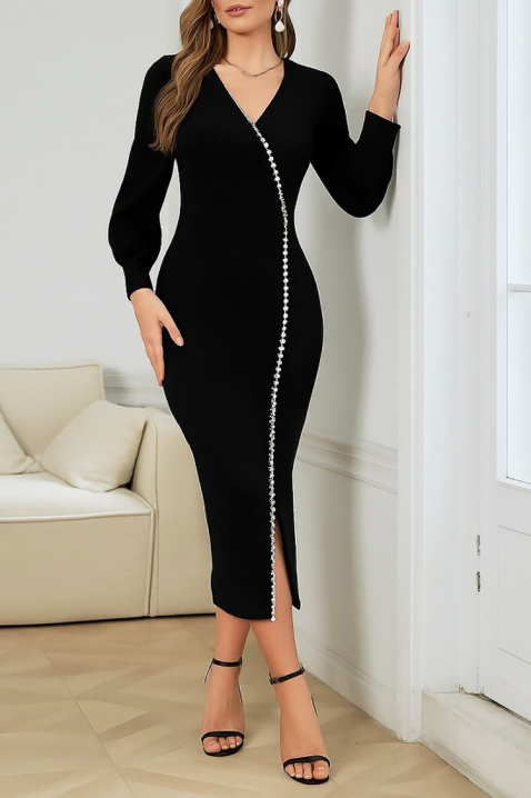 Φόρεμα BILANDA BLACK, Χρώμα: μαύρο, IVET.EU - Εκπτώσεις έως -80%