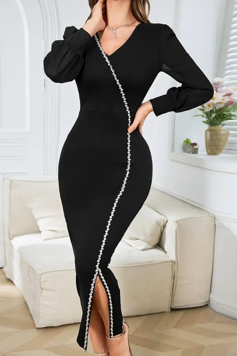 Φόρεμα BILANDA BLACK, Χρώμα: μαύρο, IVET.EU - Εκπτώσεις έως -80%
