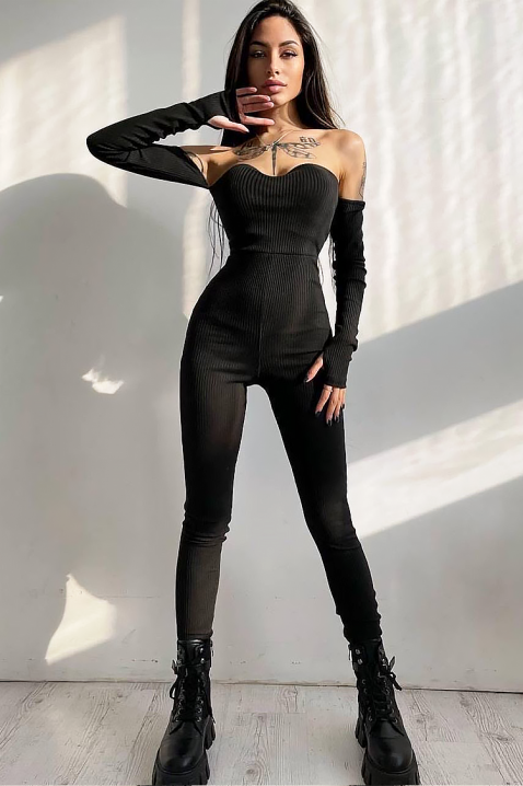 Ολόσωμη φόρμα BLOMILGA BLACK, Χρώμα: μαύρο, IVET.EU - Εκπτώσεις έως -80%