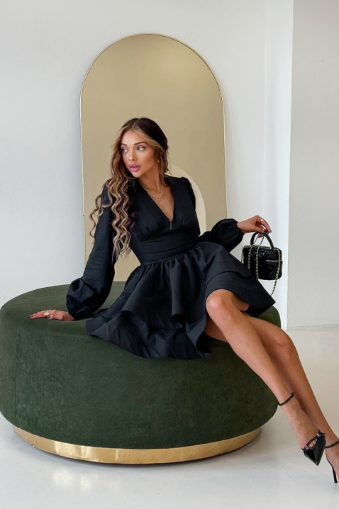 Φόρεμα DONALZA BLACK, Χρώμα: μαύρο, IVET.EU - Εκπτώσεις έως -80%