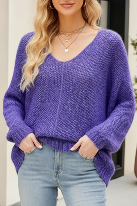 Πουλόβερ MELVEDA PURPLE, Χρώμα: μωβ, IVET.EU - Εκπτώσεις έως -80%
