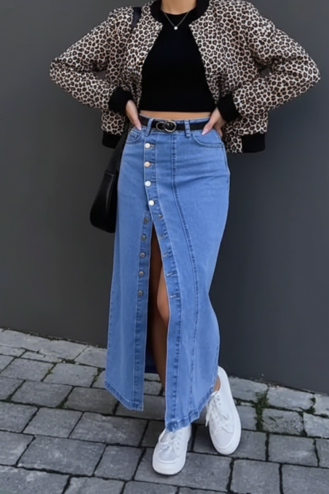 Φούστα DALMINA, Χρώμα: μπλε, IVET.EU - Εκπτώσεις έως -80%