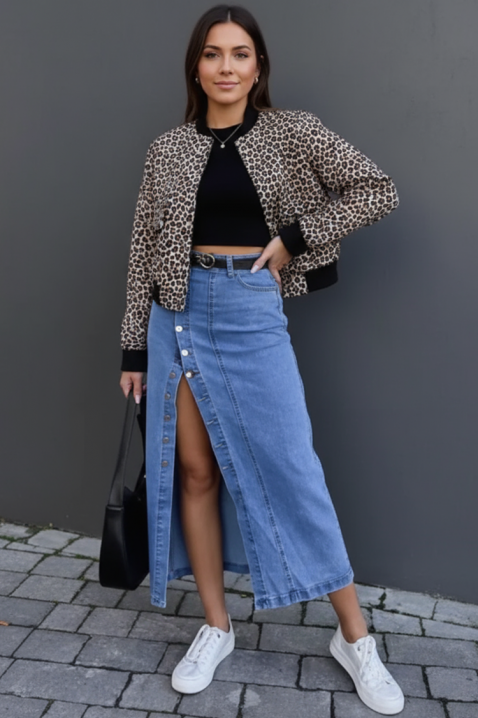 Φούστα DALMINA, Χρώμα: μπλε, IVET.EU - Εκπτώσεις έως -80%