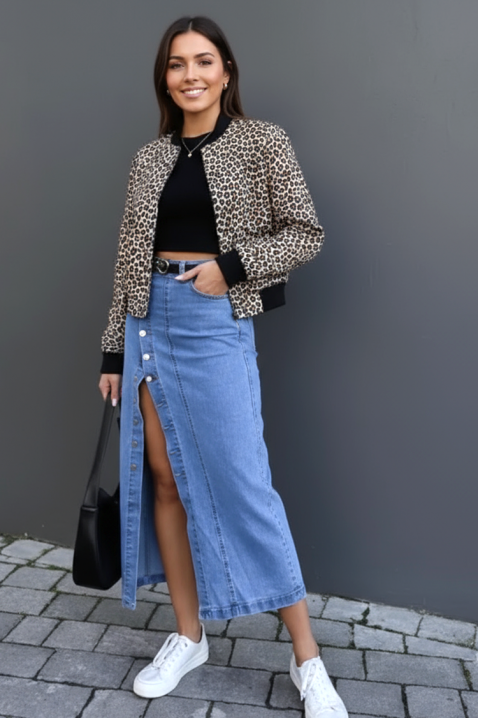 Φούστα DALMINA, Χρώμα: μπλε, IVET.EU - Εκπτώσεις έως -80%