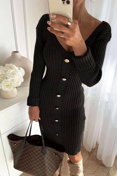 Φόρεμα VALERINA, Χρώμα: μαύρο, IVET.EU - Εκπτώσεις έως -80%