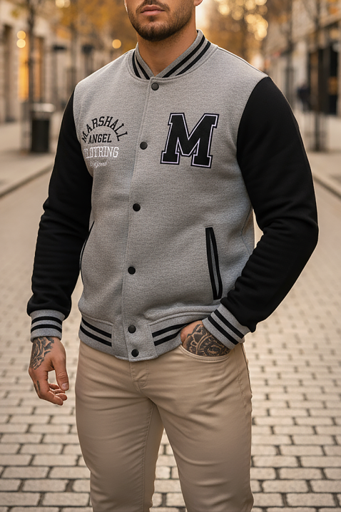 Ανδρικό φούτερ BROXONO GREY, Χρώμα: γκρι, IVET.EU - Εκπτώσεις έως -80%