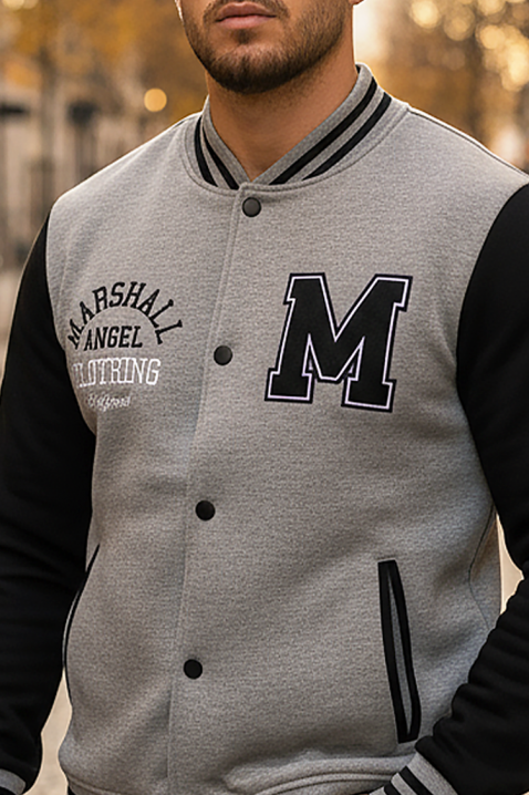 Ανδρικό φούτερ BROXONO GREY, Χρώμα: γκρι, IVET.EU - Εκπτώσεις έως -80%