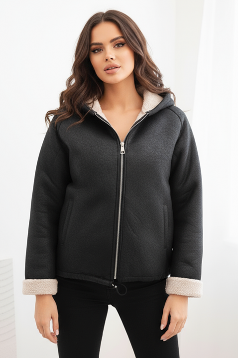 Μπουφάν MARVILDA BLACK, Χρώμα: μαύρο, IVET.EU - Εκπτώσεις έως -80%