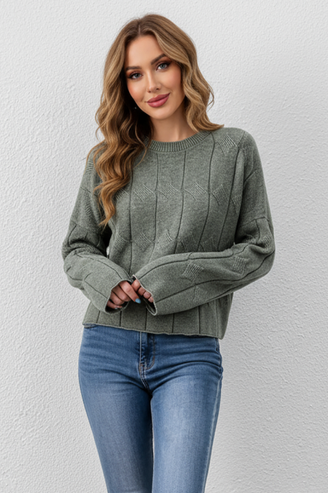 Πουλόβερ BLAGORDA KHAKI, Χρώμα: χακί, IVET.EU - Εκπτώσεις έως -80%