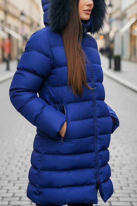 Μπουφάν BESERINA BLUE, Χρώμα: μπλε, IVET.EU - Εκπτώσεις έως -80%