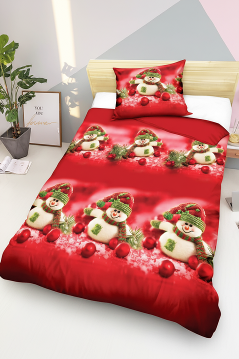 Σετ κρεβατοκάμαρας ZIOGY 140x200 cm βαμβακερό, Χρώμα: κόκκινο, IVET.EU - Εκπτώσεις έως -80%
