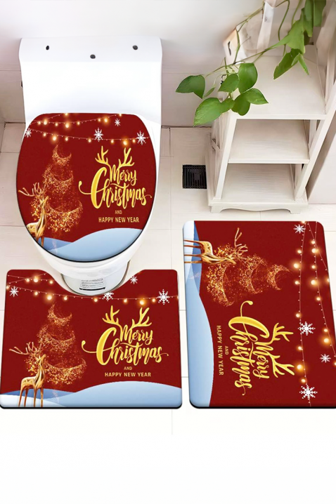 Σετ μπάνιου 3 τεμ. MELXY, Χρώμα: κόκκινο, IVET.EU - Εκπτώσεις έως -80%