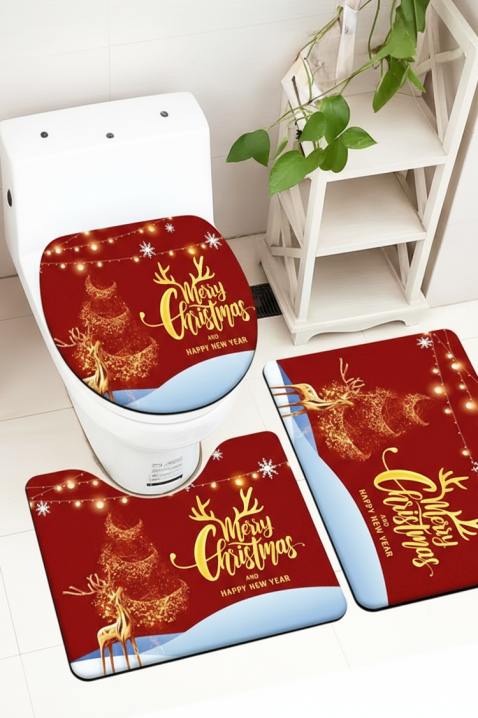 Σετ μπάνιου 3 τεμ. MELXY, Χρώμα: κόκκινο, IVET.EU - Εκπτώσεις έως -80%