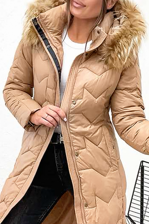 Μπουφάν KAPILZA BEIGE, Χρώμα: μπεζ, IVET.EU - Εκπτώσεις έως -80%