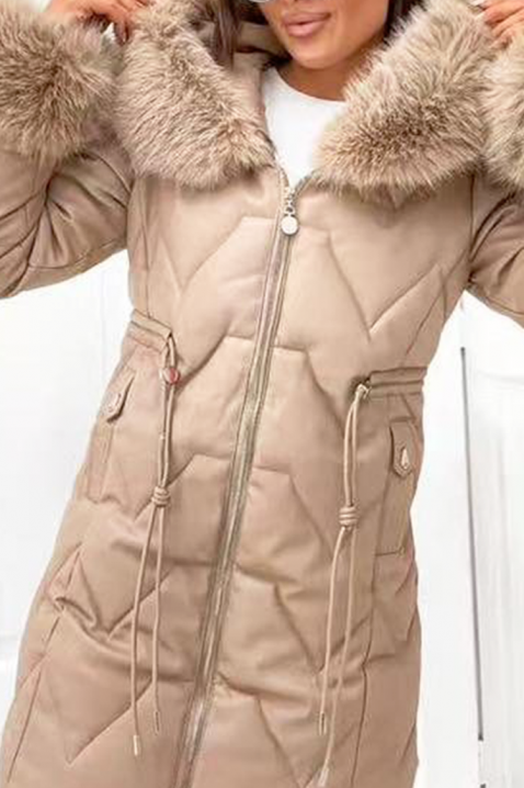 Μπουφάν NIOGELMA BEIGE, Χρώμα: μπεζ, IVET.EU - Εκπτώσεις έως -80%