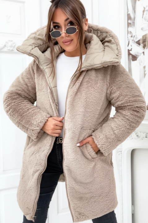 Μπουφάν RUZELDA BEIGE, Χρώμα: μπεζ, IVET.EU - Εκπτώσεις έως -80%