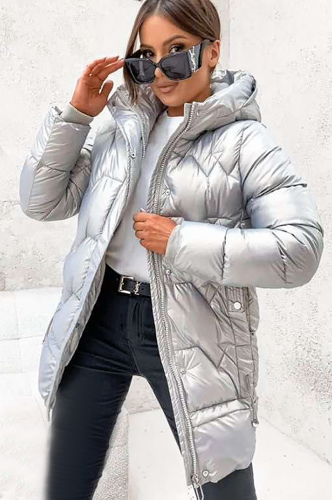 Μπουφάν LINVERDA SILVER, Χρώμα: ασημί, IVET.EU - Εκπτώσεις έως -80%