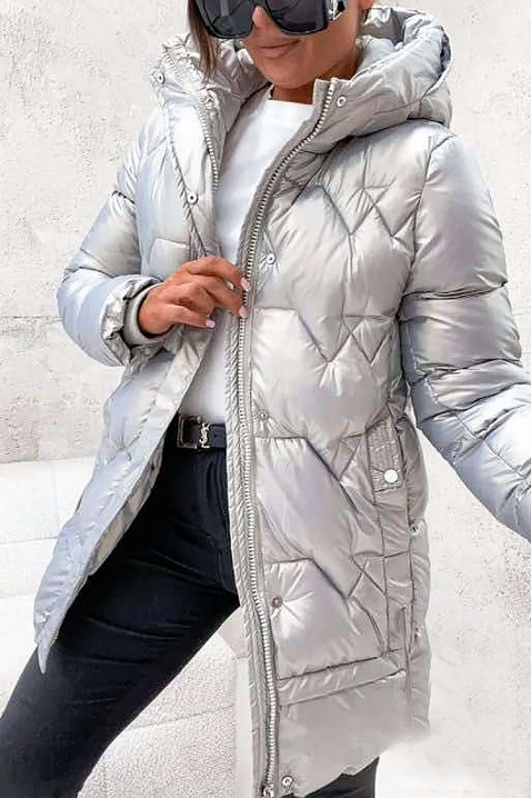 Μπουφάν LINVERDA SILVER, Χρώμα: ασημί, IVET.EU - Εκπτώσεις έως -80%