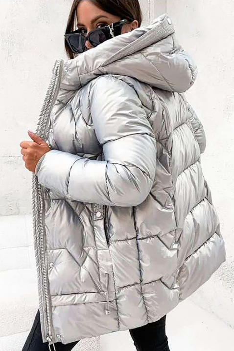 Μπουφάν LINVERDA SILVER, Χρώμα: ασημί, IVET.EU - Εκπτώσεις έως -80%