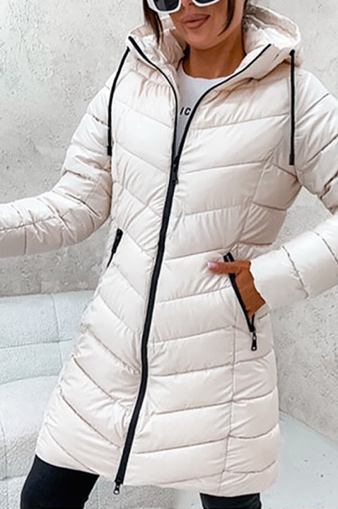 Μπουφάν NADEIRA, Χρώμα: άσπρο, IVET.EU - Εκπτώσεις έως -80%