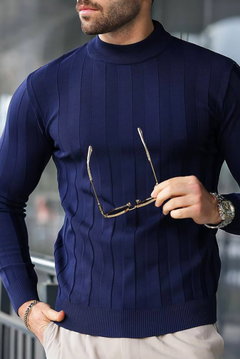 Ανδρική μπλούζα PATRIX NAVY, Χρώμα: σκούρο μπλε, IVET.EU - Εκπτώσεις έως -80%