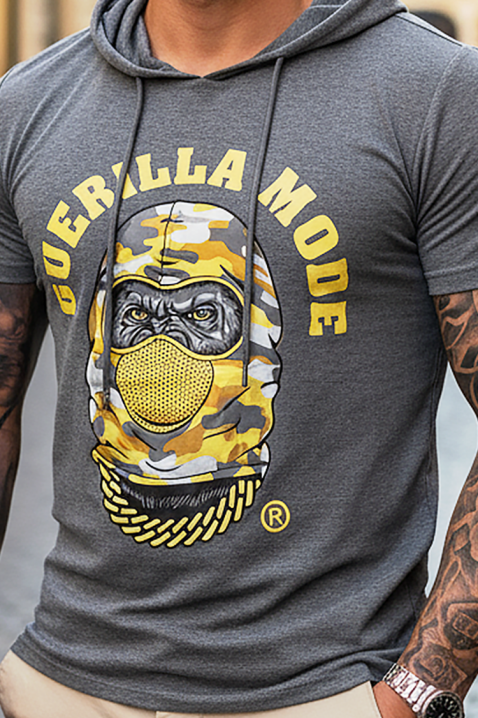 Ανδρική μπλούζα BRELON GREY, Χρώμα: γκρι, IVET.EU - Εκπτώσεις έως -80%