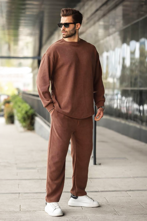 Ανδρικό σύνολο MERBEZO BROWN, Χρώμα: καφέ, IVET.EU - Εκπτώσεις έως -80%