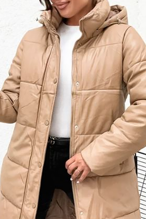 Μπουφάν VARTINDA, Χρώμα: μπεζ, IVET.EU - Εκπτώσεις έως -80%