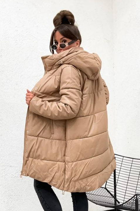 Μπουφάν VARTINDA, Χρώμα: μπεζ, IVET.EU - Εκπτώσεις έως -80%