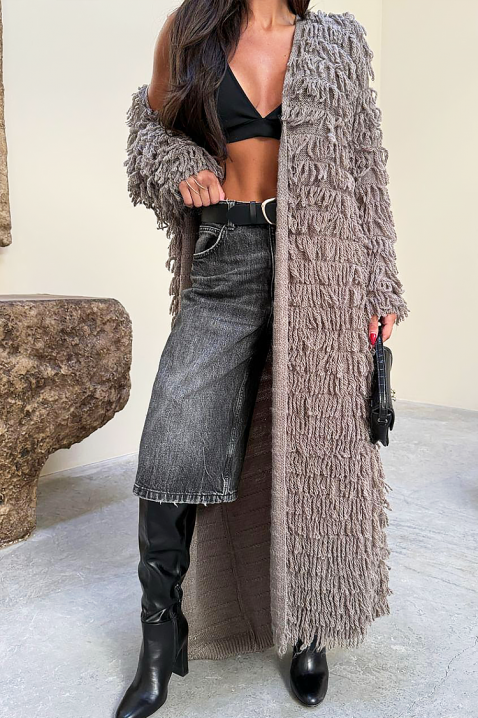 Ζακέτα VULGARZA MOCHA, Χρώμα: μόκα, IVET.EU - Εκπτώσεις έως -80%